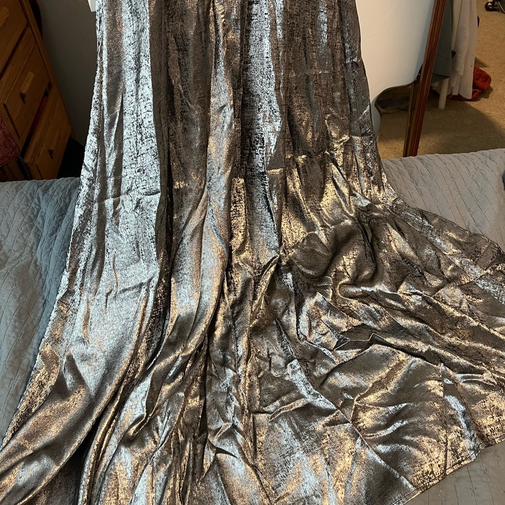 Lulus | Silver gown - Picture 7 of 7